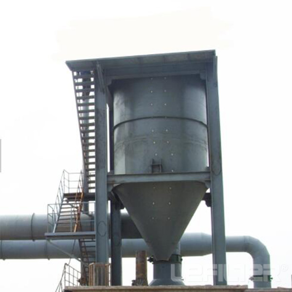 Material cutting plant cyclone dust collector