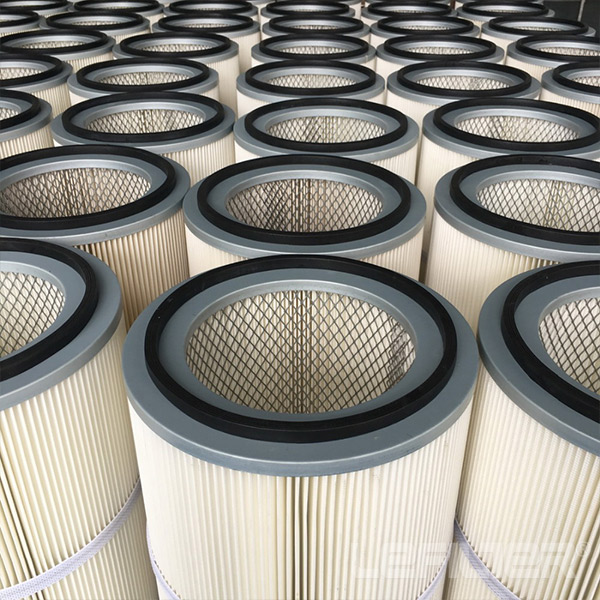 PTFE Membrane Antistatic Polyester Cartridge Air Filter for