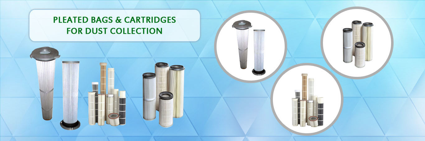pleated bags & cartridge for dust collection