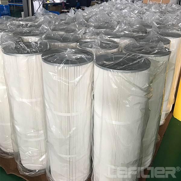 lefilter polyester air filter pleated cylinder air cartridge