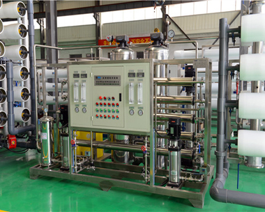Pure water equipment for a beverage plant