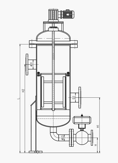 Brush type self-cleaning filter Technical parameters