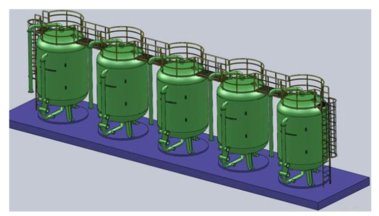 Application of walnut shell filter in oily wastewater treatment project 2
