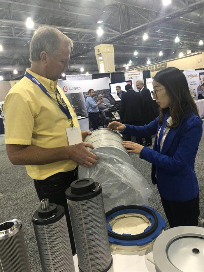 Chinese filter manufacturer in exhibition