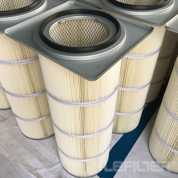 Square cap air filter cartridge