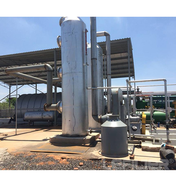 High oil output waste plastic  pyrolysis to oil plant