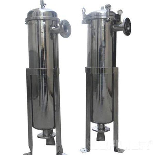 Stainless steel single bag filter housing for chemical filte
