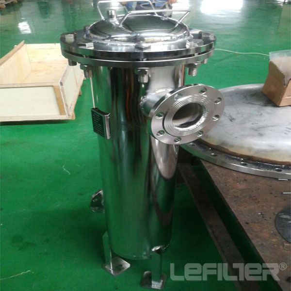 stainless steel single bag filters for water treatment plant
