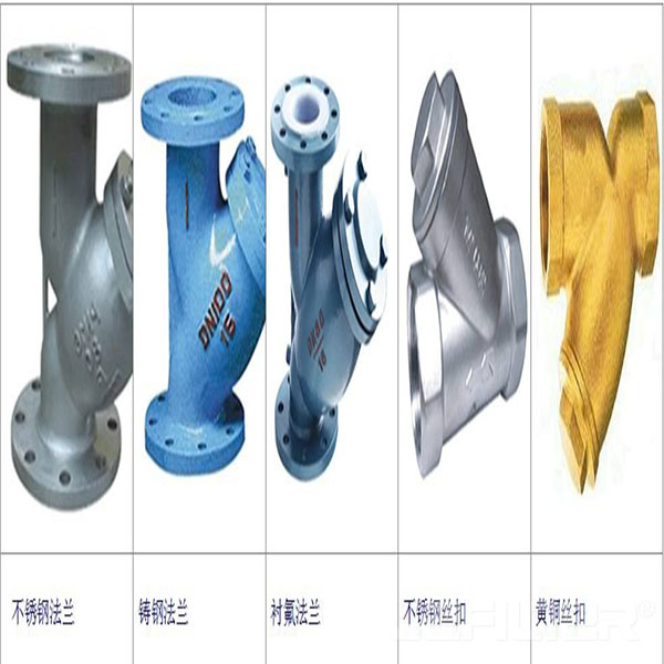 water treatment industry Y shape filter strainer