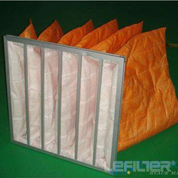 efficiency 85% f7 galvanizing frame bag filter