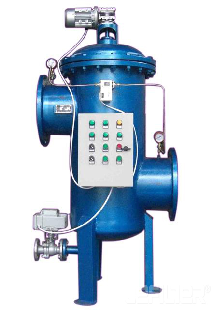 Vertical automatic self-cleaning filter water filter