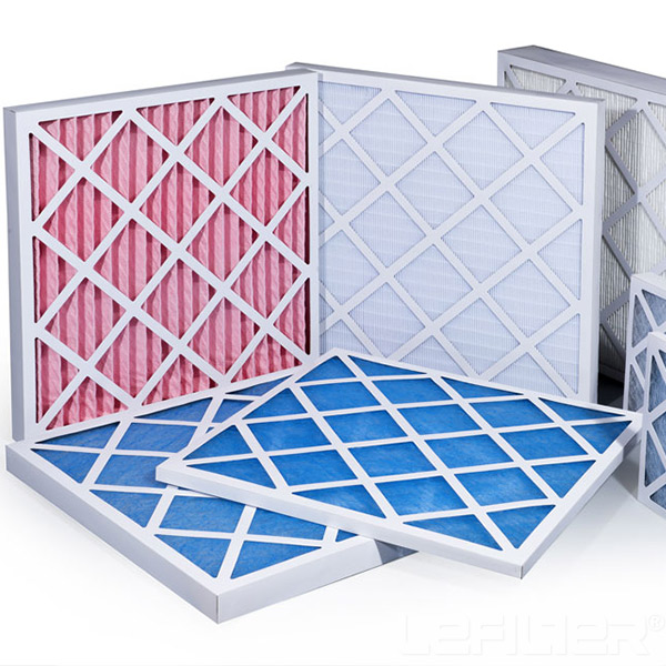 Paper cardboard frame air conditioning filters
