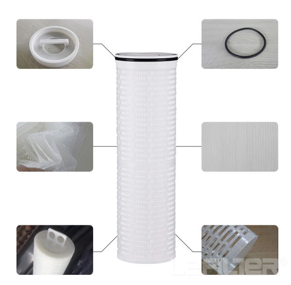 Depth-type high flow water filter cartridges